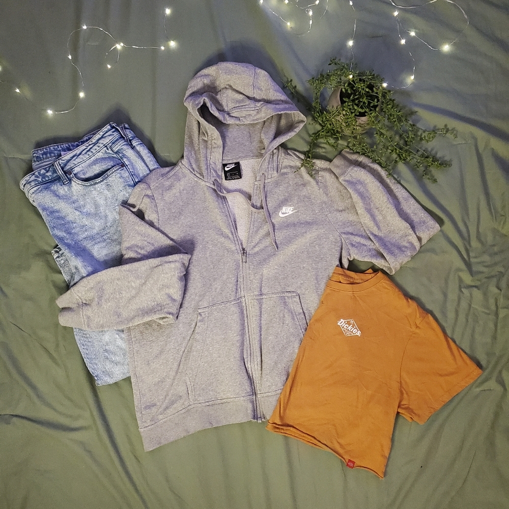 Nike Grey Zip Up